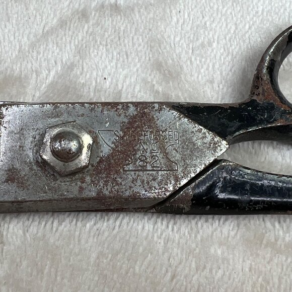 Vintage Wiss Long Scissors Inlaid Steelforged Shears No 82 - Picture 7 of 7